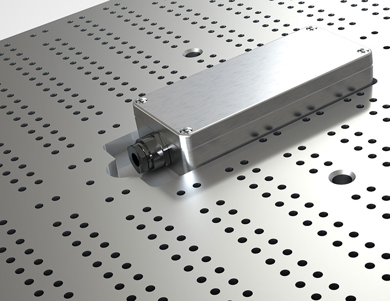 Anschluss in Platte eingelassen