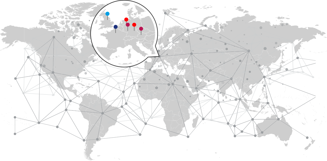 Ihne & Tesch Standorte weltweit