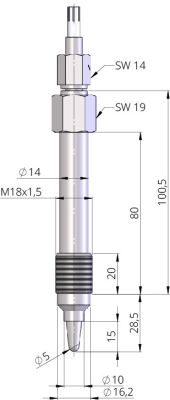Technische Zeichnung MTF 116