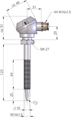 Technische Zeichnung MTF 119